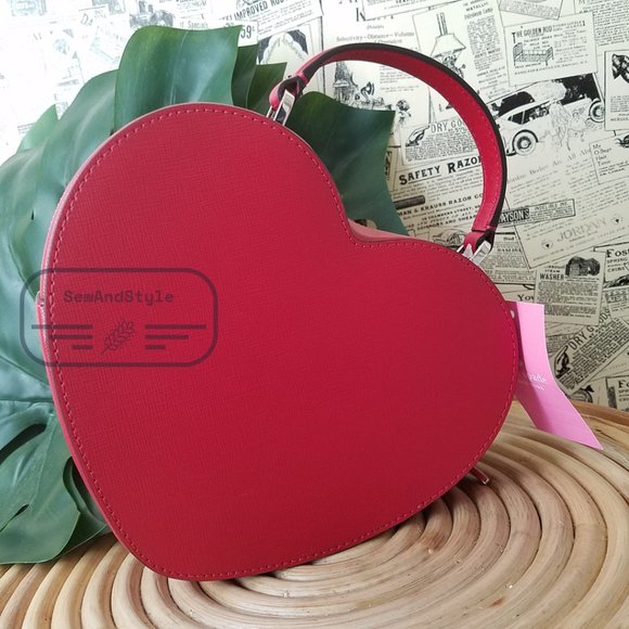 ♥️ Kate Spade NWT New York Crossbody Red Love Shack Heart Purse Valentine - Picture 14 of 16